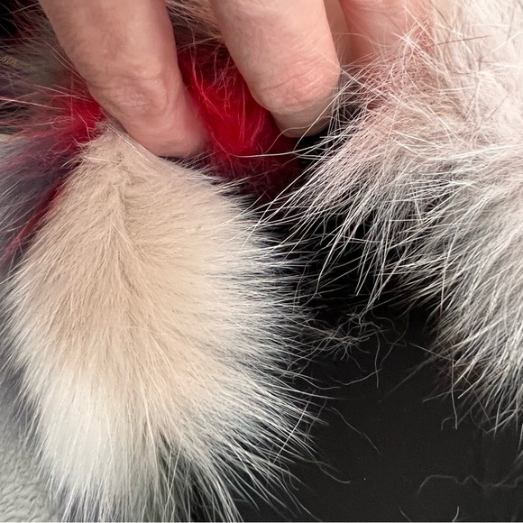 Stuart Weitzman Sublime Flat Fox Fur Leather Slide Sandal Carnival Furmania 8.5 - Picture 14 of 15